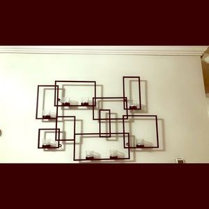 Romantic dinner lit candle set